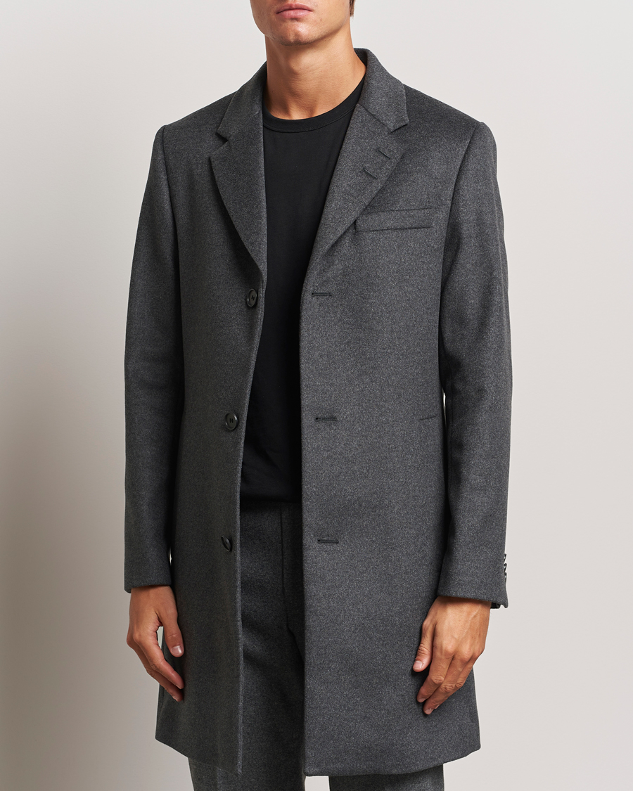 Mies | Business & Beyond - Formal | Tiger of Sweden | Finnan Wool/Cashmere Coat Grey Melange