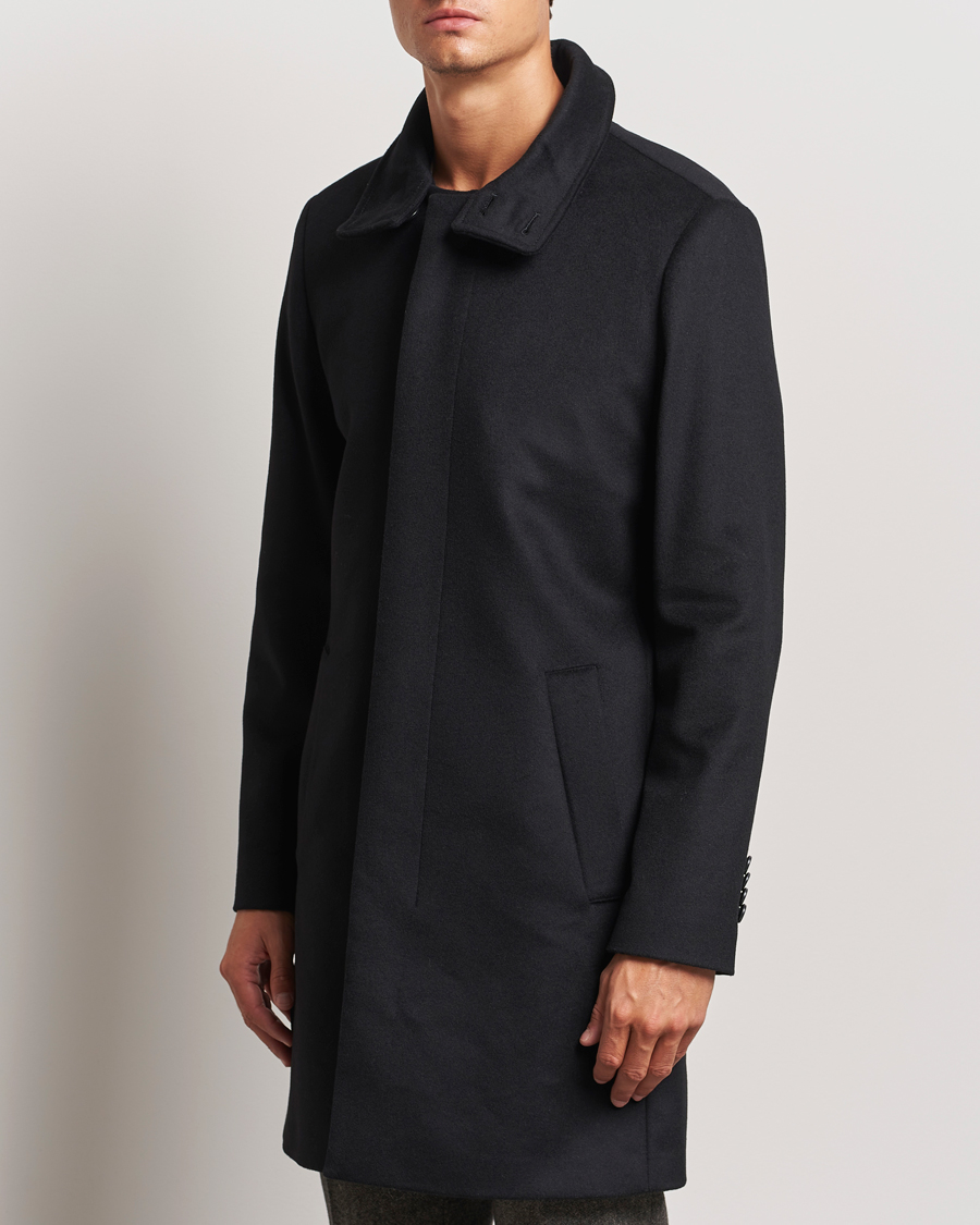 Mies |  | Tiger of Sweden | Aleric Stand Up Collar Coat Black