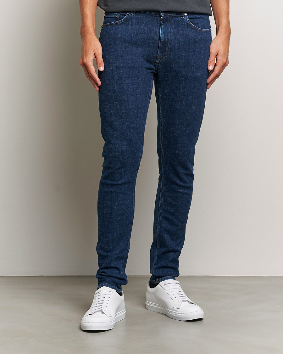 Mies |  | Tiger of Sweden | Evolve Stretch Cotton Jeans Medium Blue