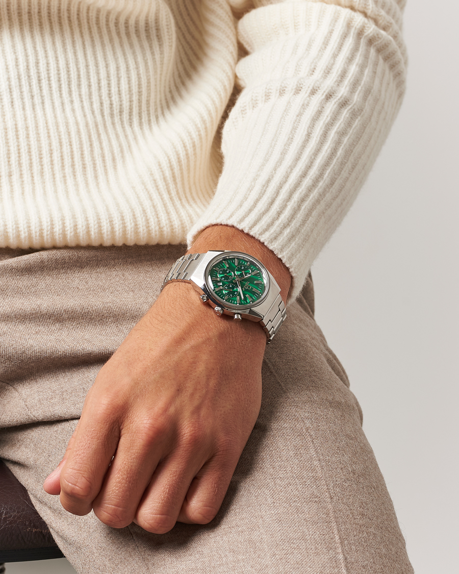 Mies |  | Timex | Q Falcon Eye Chronograph 40mm Green Dial