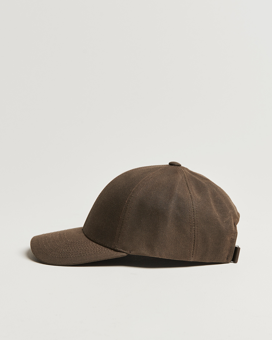 Mies |  | Varsity Headwear | Oilskin Baseball Cap Chestnut Brown