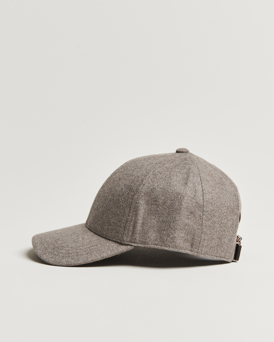 Mies |  | Varsity Headwear | Cashmere Baseball Cap Marble Beige