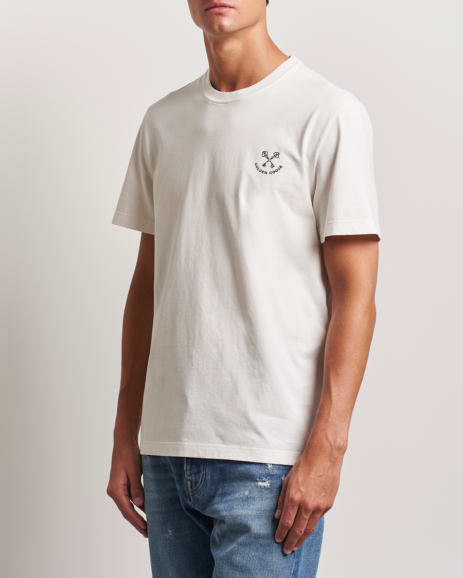 Mies |  | Golden Goose | Journey Short Sleeve T-Shirt Heritage White