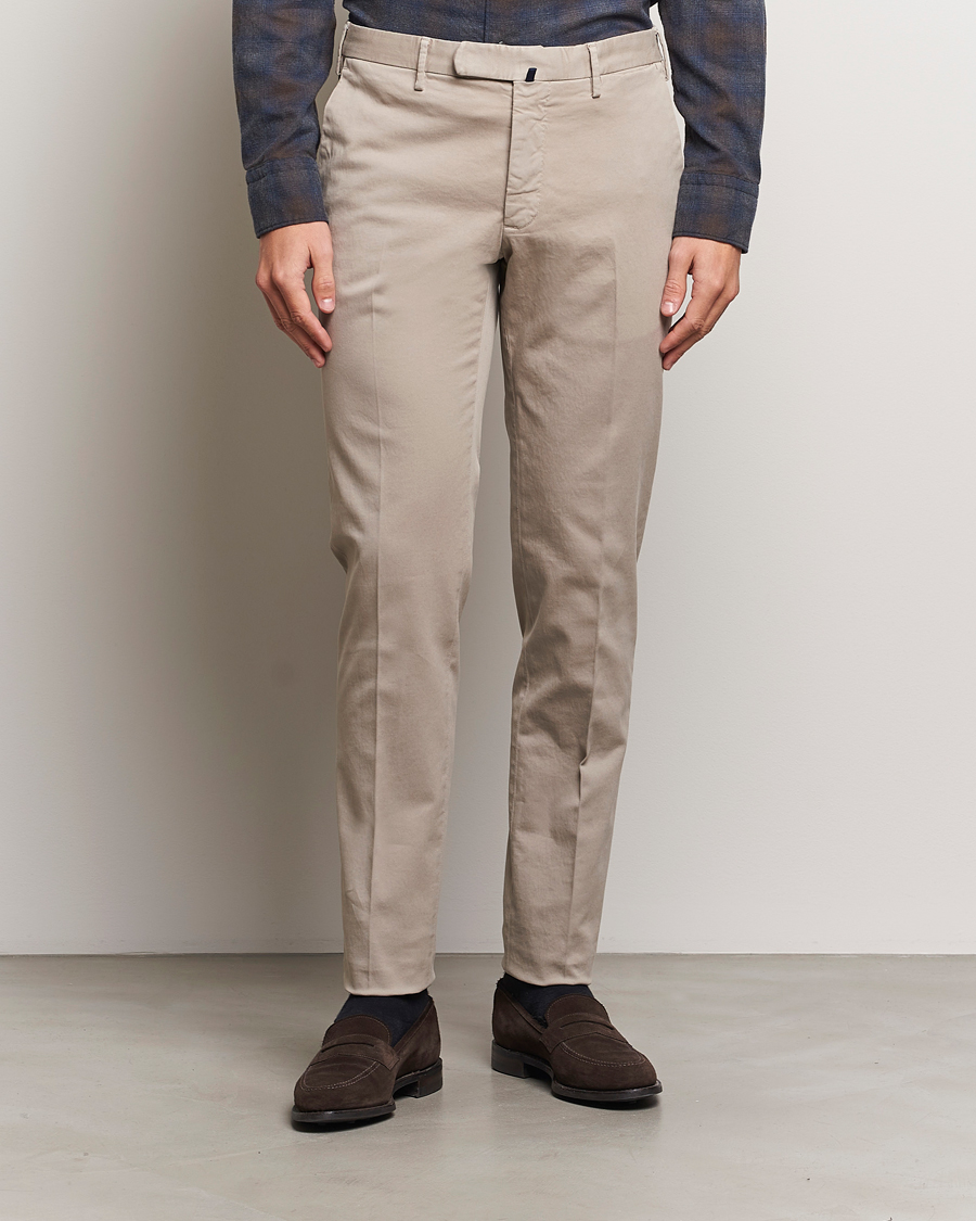 Mies |  | Incotex | Slim Fit Cotton Stretch Chinos Khaki