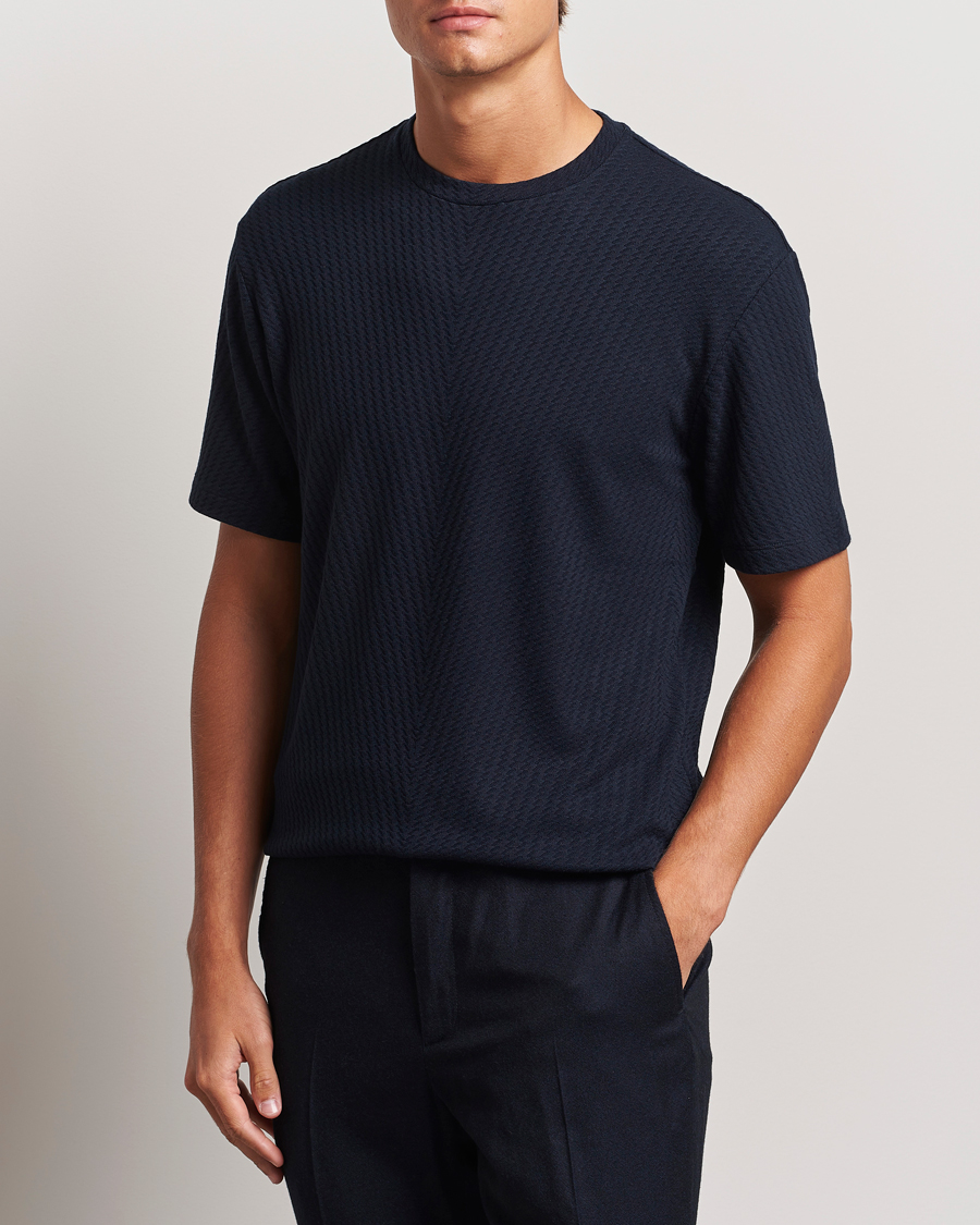 Mies |  | Giorgio Armani | Viscose/Cashmere T-Shirt Midnight