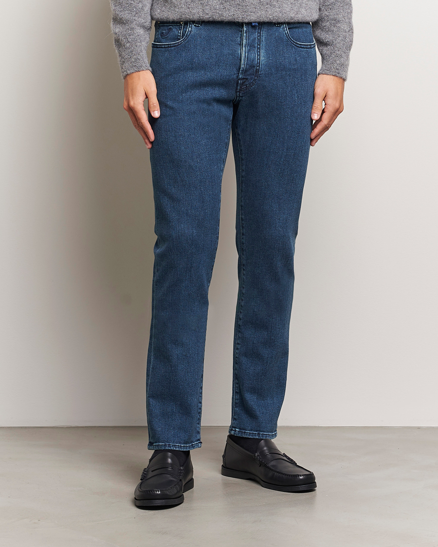 Mies |  | Jacob Cohën | Bard Slim Fit Denim Cachemire Jeans Mid Blue