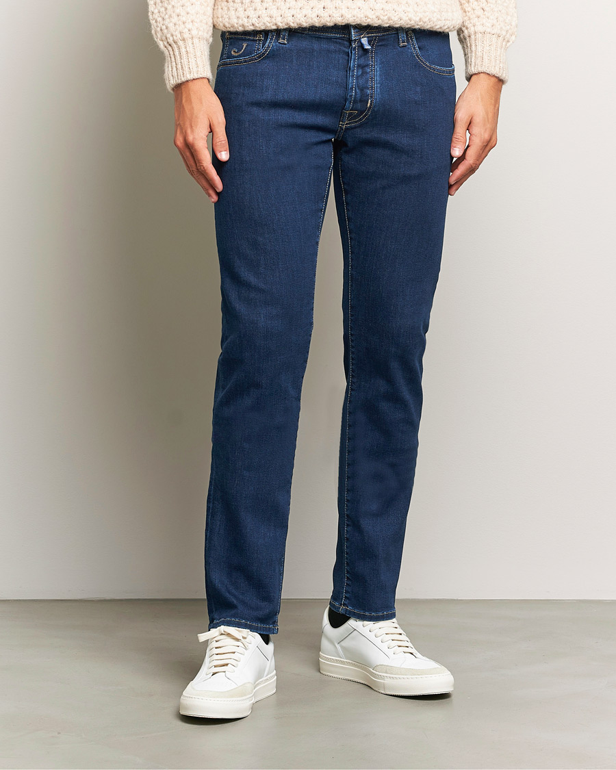 Mies |  | Jacob Cohën | Nick Slim Fit Streatch Jeans Dark Blue