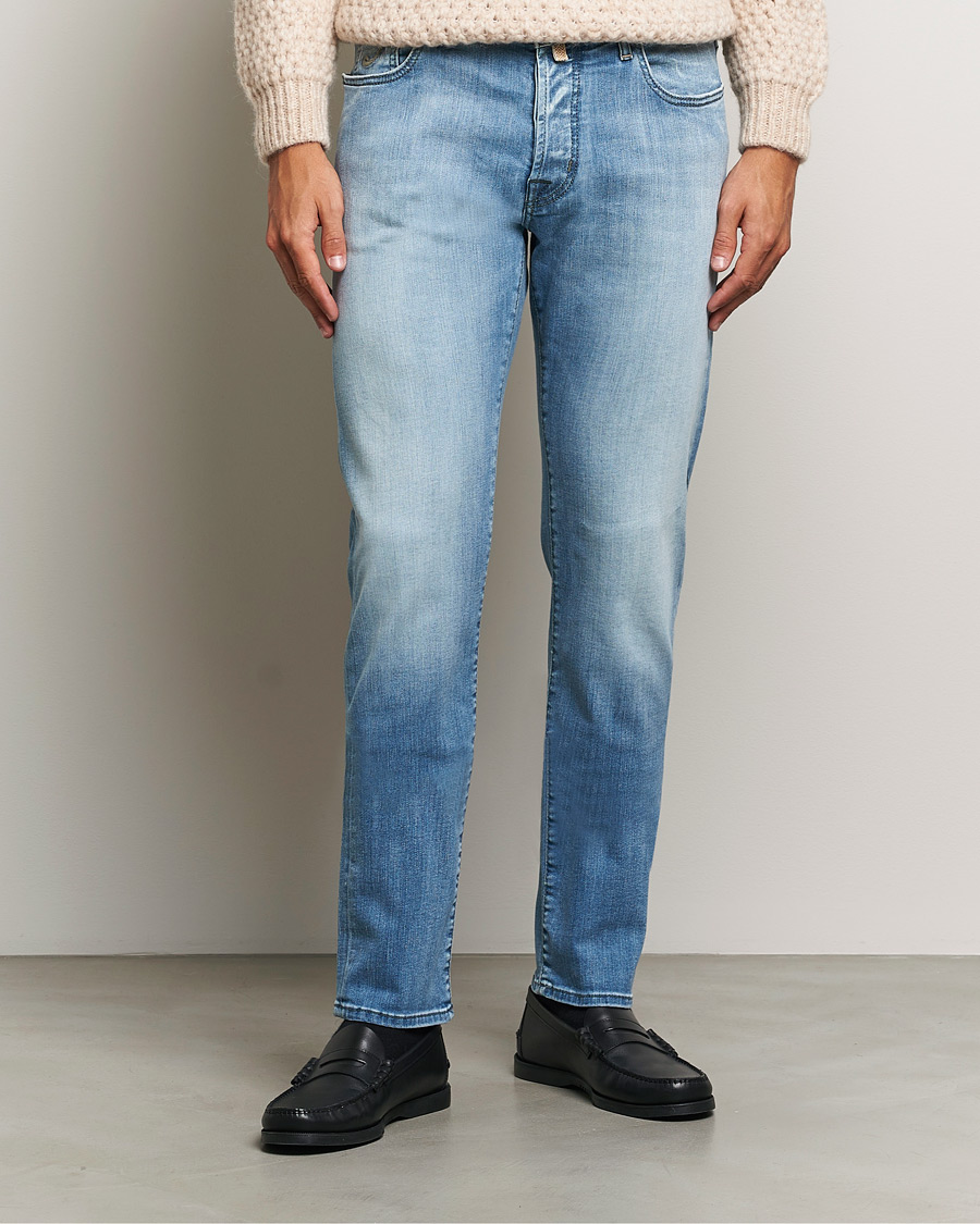 Mies |  | Jacob Cohën | Bard Slim Fit Streatch Jeans Light Blue