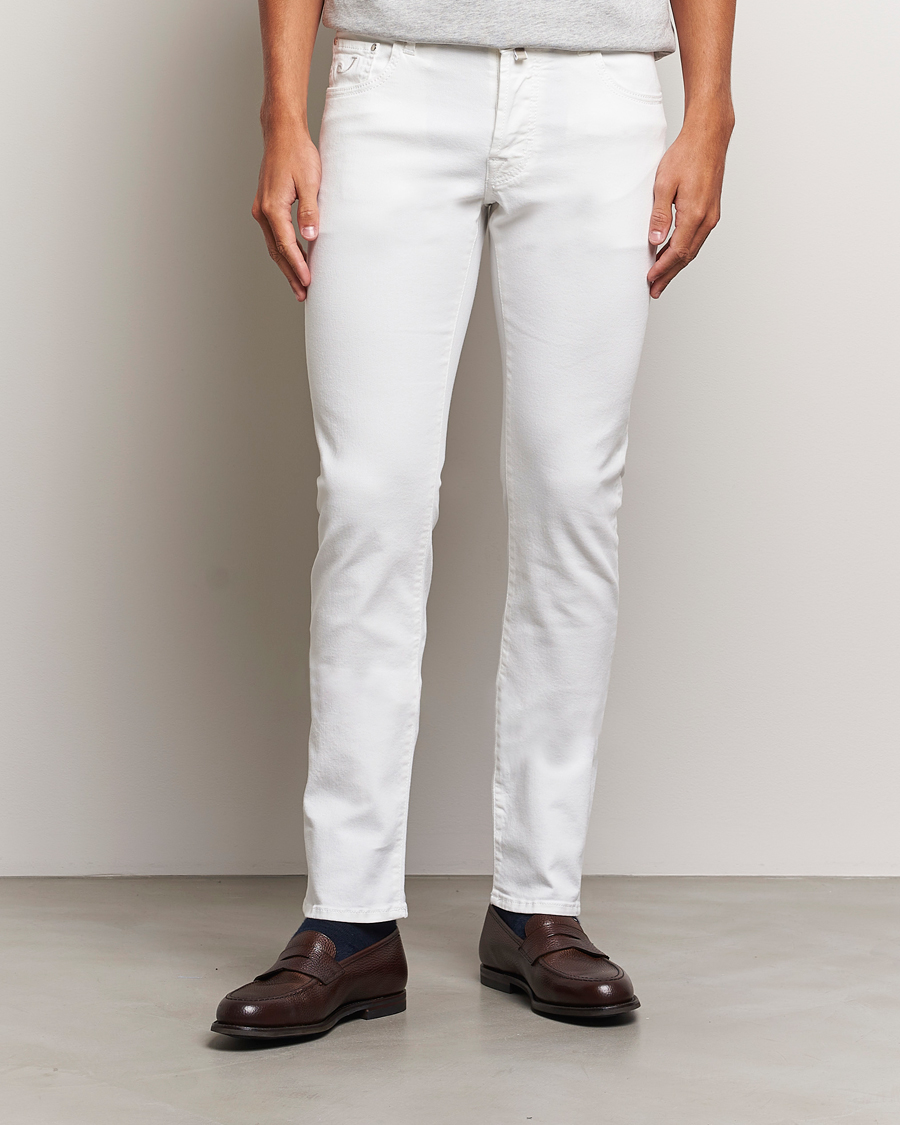 Mies | Slim fit | Jacob Cohën | Nick Slim Fit Streatch Jeans White