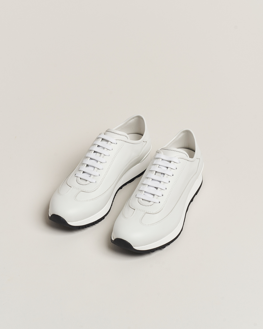 Mies | Kengät | John Lobb | Foundry Running Sneakers White Calf