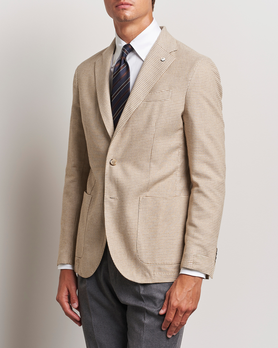 Mies |  | L.B.M. 1911 | Jack Regular Houndstooth Blazer Beige