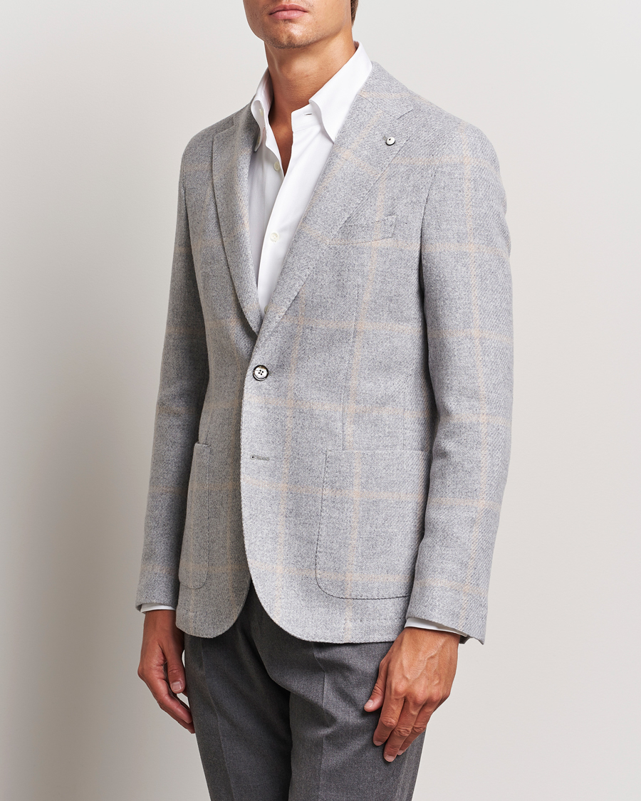 Mies |  | L.B.M. 1911 | Jack Regular Jersey Wool Blazer Light Grey