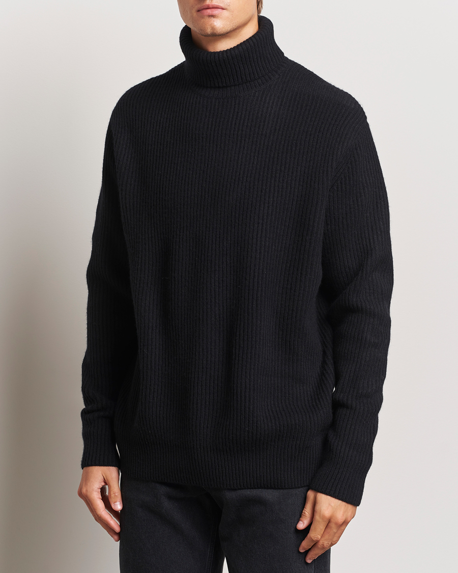 Mies |  | LES DEUX | Eddie Wool Rib Rollneck Black