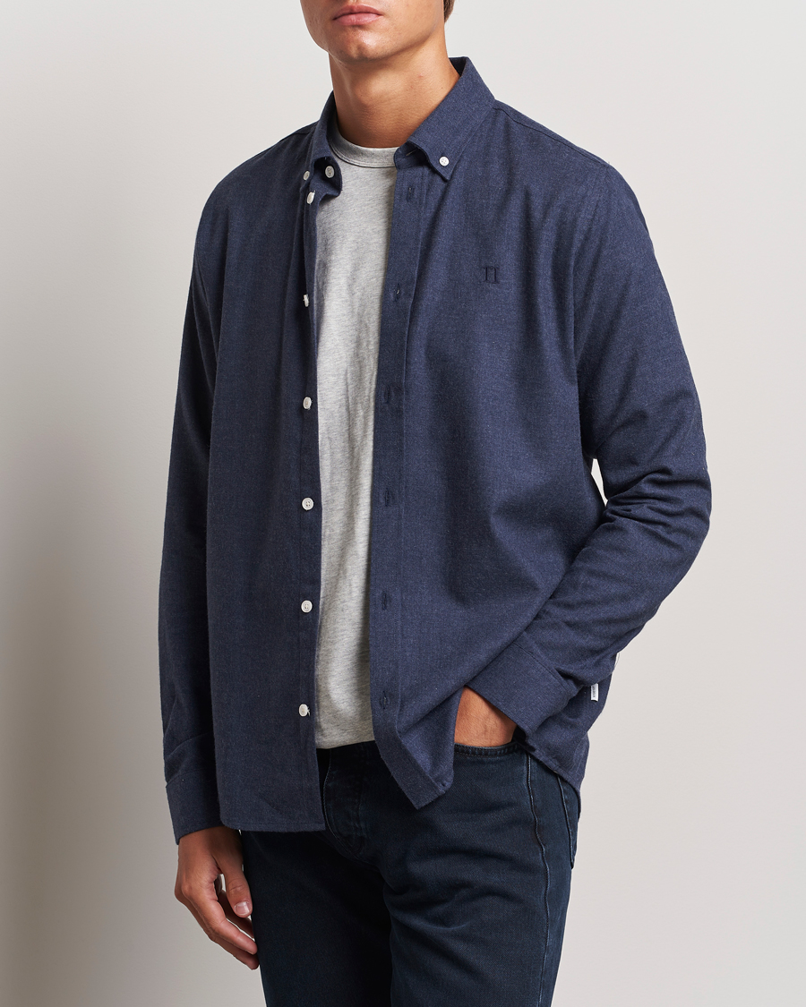 Mies |  | LES DEUX | Dessert Reg Shirt Dark Navy Melange