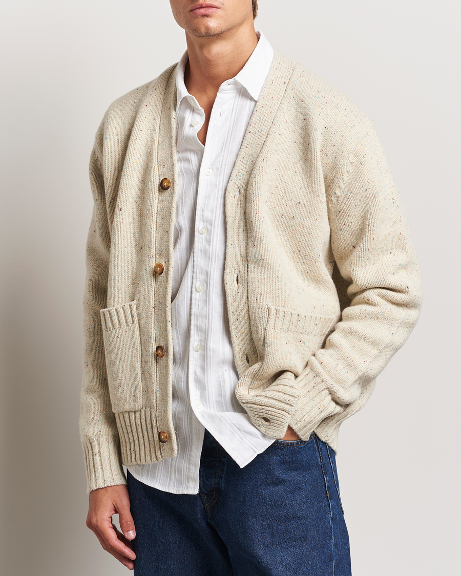 Mies |  | LES DEUX | Gary Fleck Wool Cardigan Light Sand