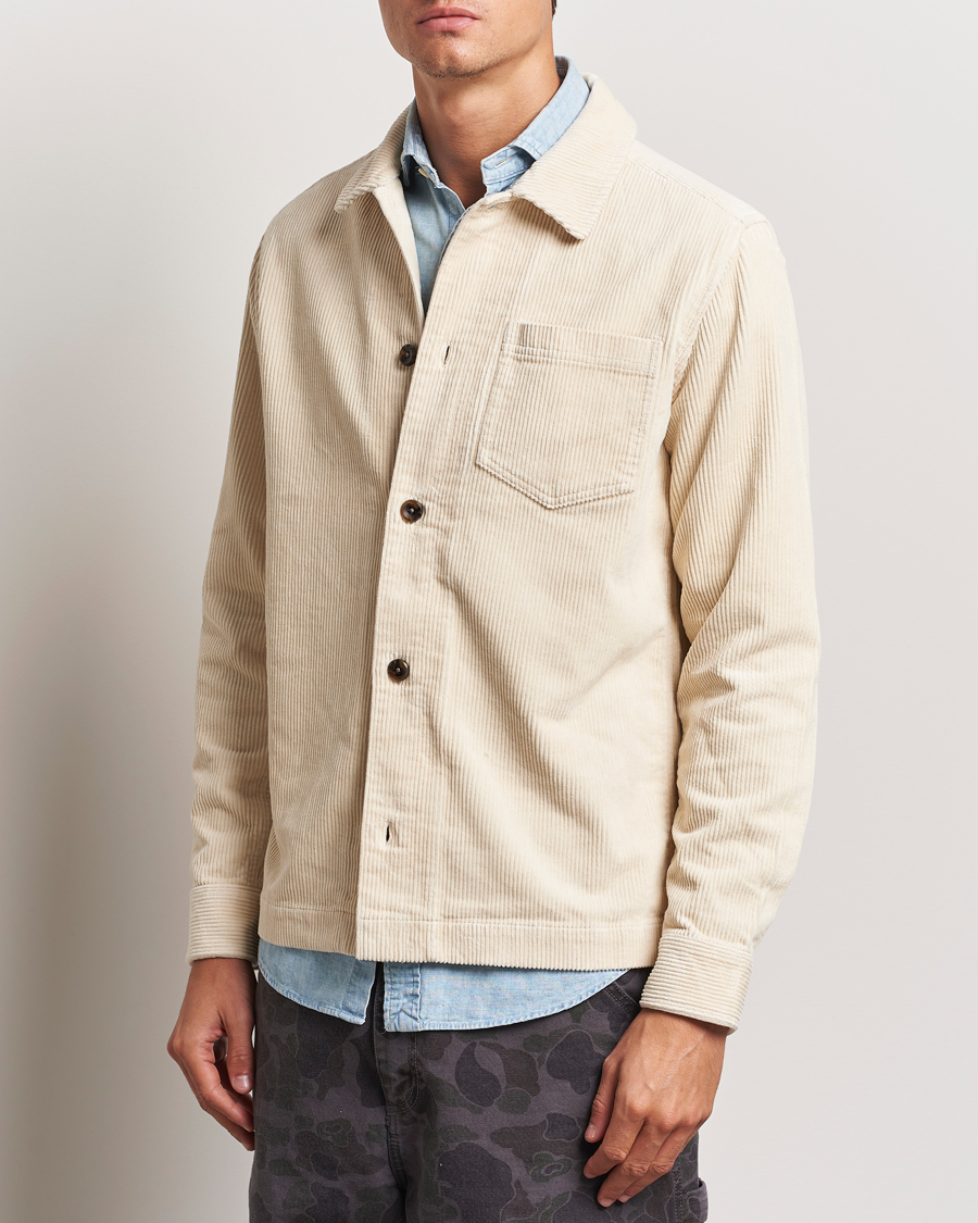 Mies |  | LES DEUX | Layton Corduroy Overshirt Ivory