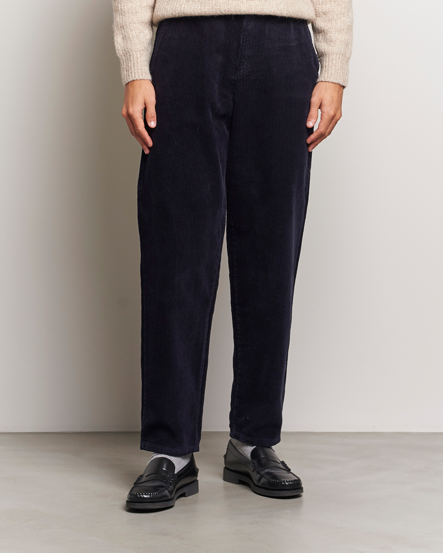 Mies |  | LES DEUX | Kody Heavy Corduroy Pants Dark Navy