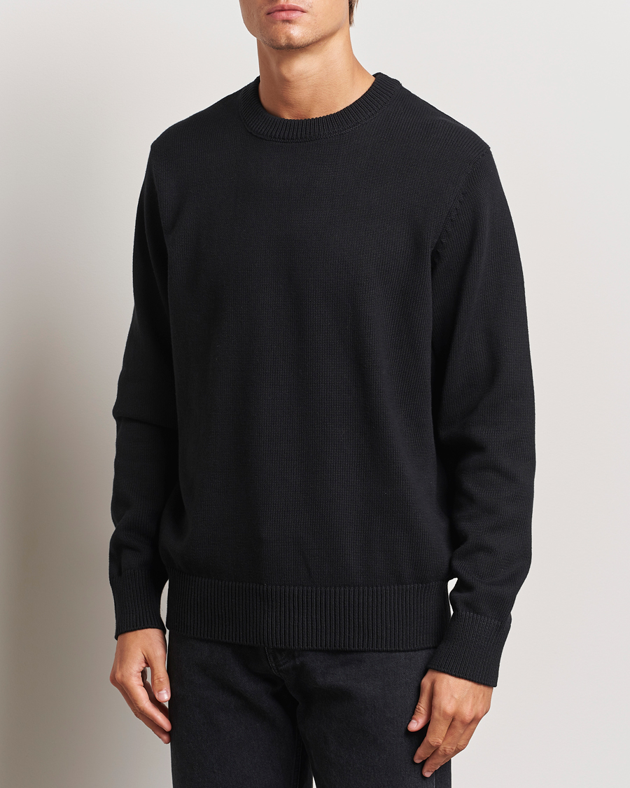 Mies |  | LES DEUX | Gary Cotton Knit 2.0 Black