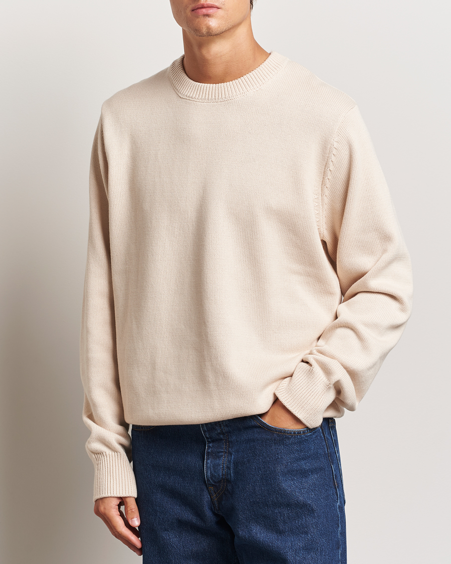 Mies |  | LES DEUX | Gary Cotton Knit 2.0 Ivory