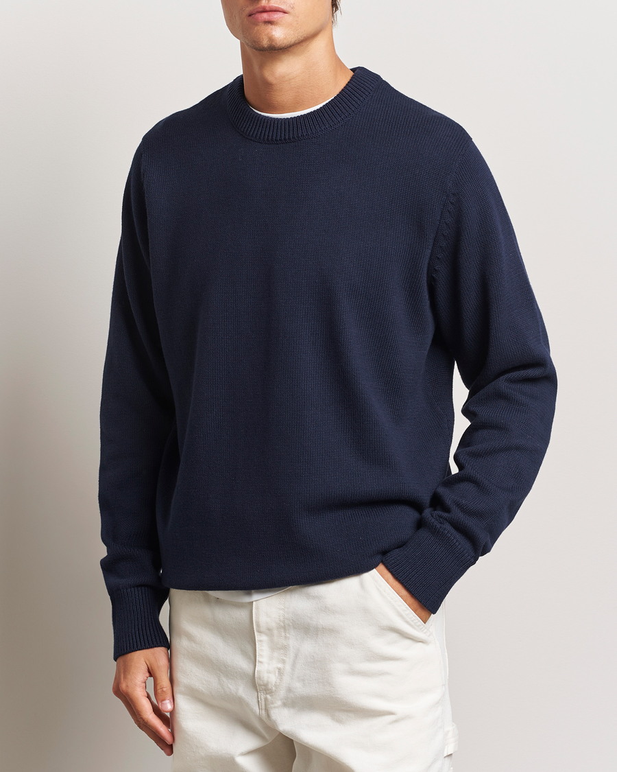 Mies |  | LES DEUX | Gary Cotton Knit 2.0 Dark Navy