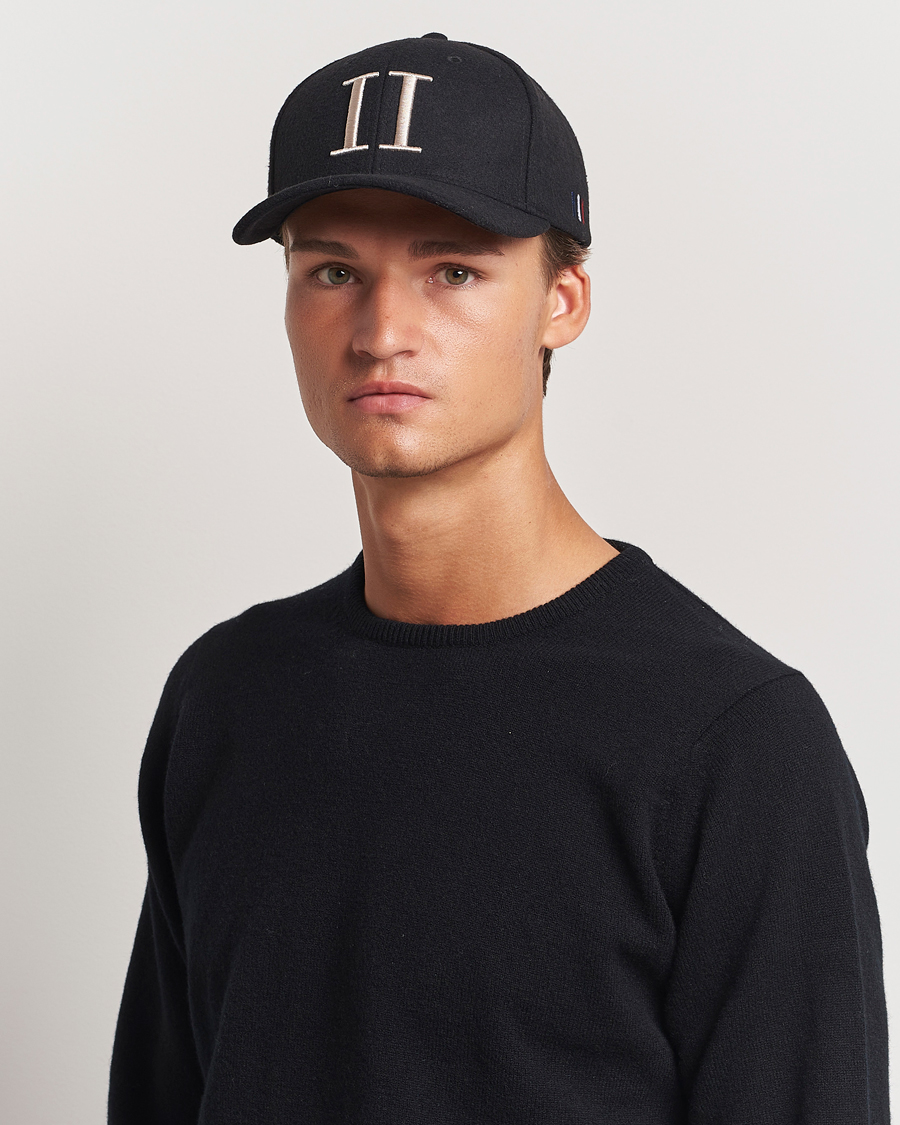 Mies |  | LES DEUX | Encore Wool Baseball Cap Black/Ivory