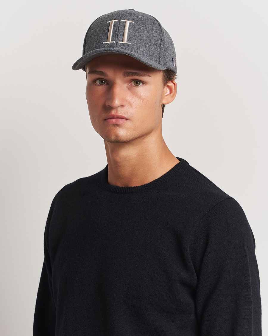 Mies |  | LES DEUX | Encore Wool Baseball Cap Light Grey Melange