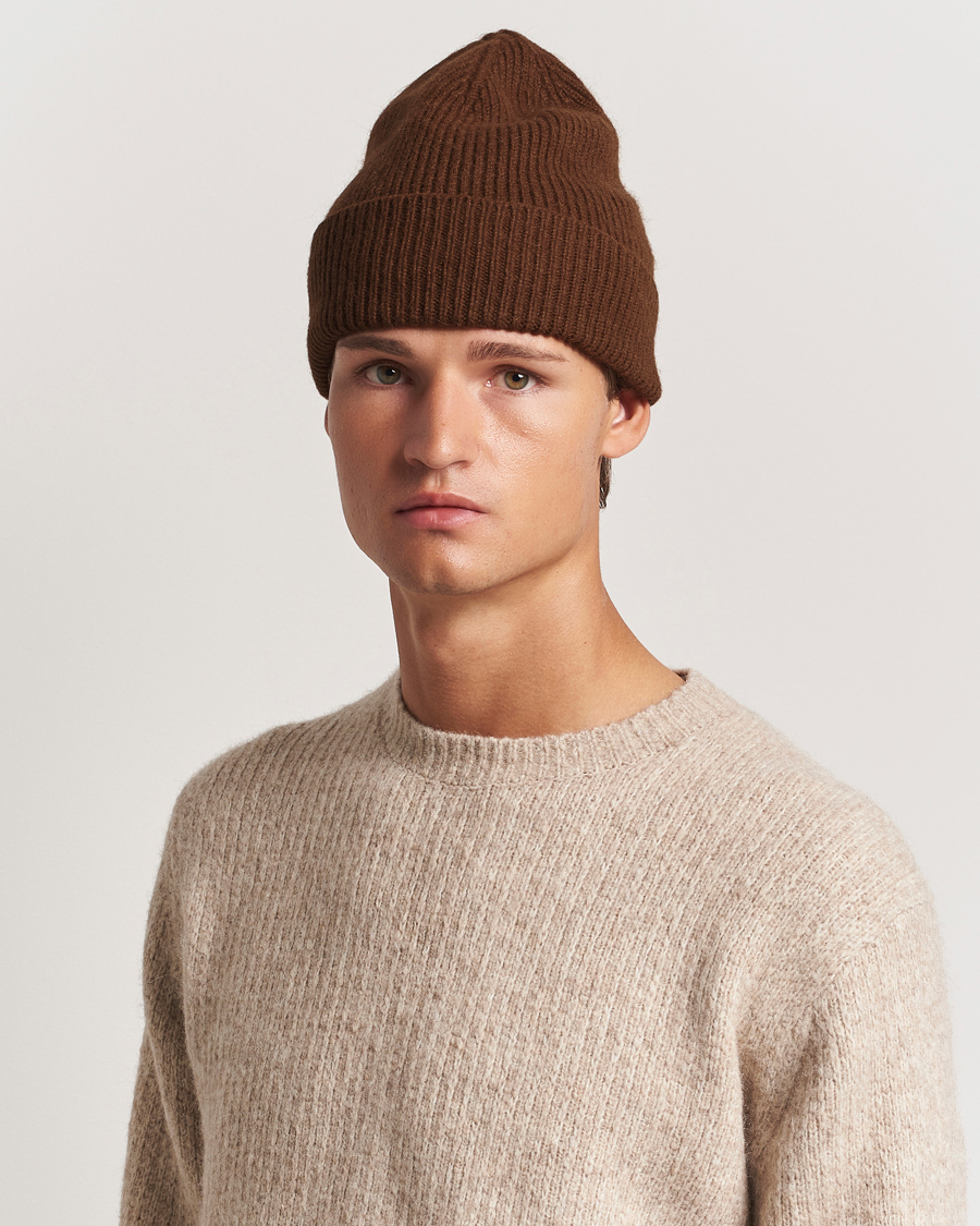 Mies |  | Le Bonnet | Lambswool/Caregora Beanie Walnut