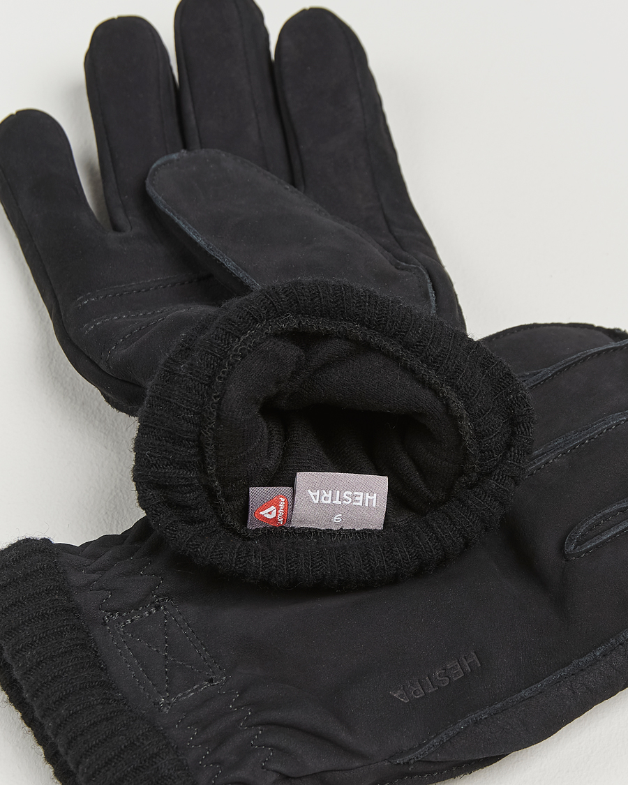 Mies |  | Hestra | Joar Primaloft Lined Nubuck Glove Black