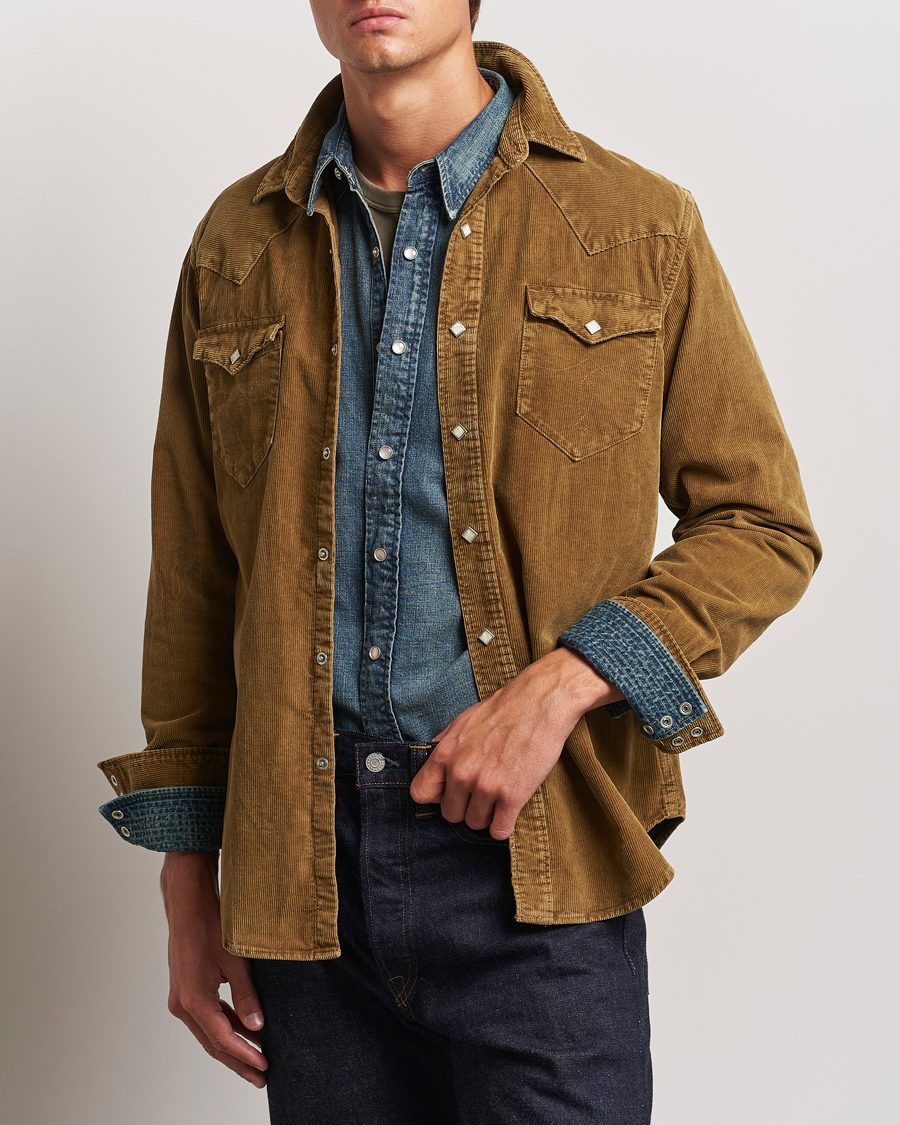 Mies |  | RRL | Buffalo Western Shirt Faded Tan