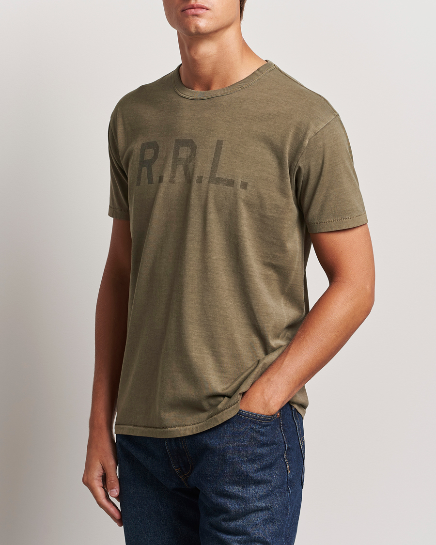 Mies |  | RRL | Graphic Short Sleeve T-Shirt Olive