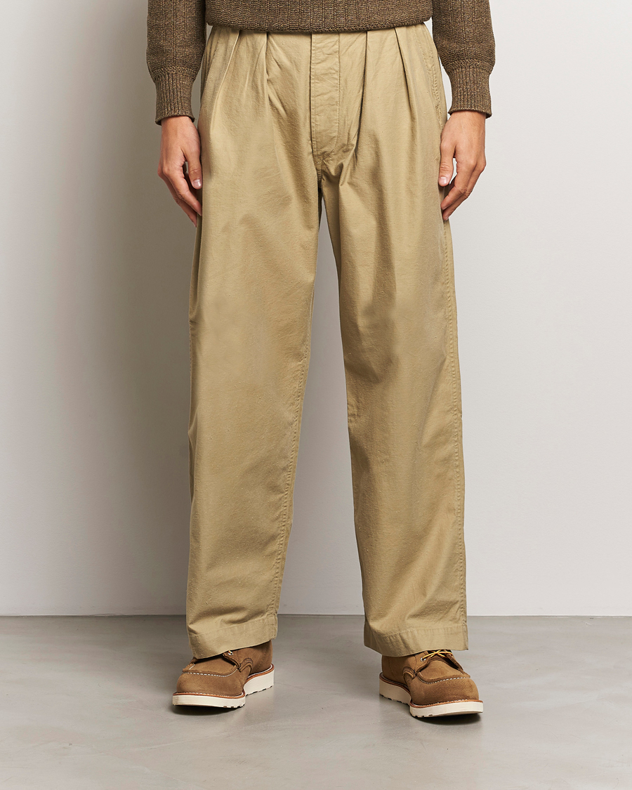 Mies |  | RRL | Hawkes Pleated Chinos Khaki