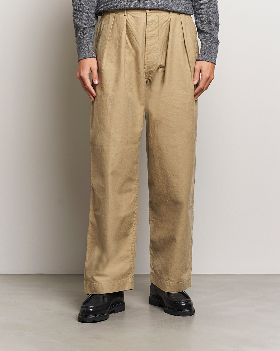 Mies |  | RRL | Hawkes Pleated Chinos Khaki