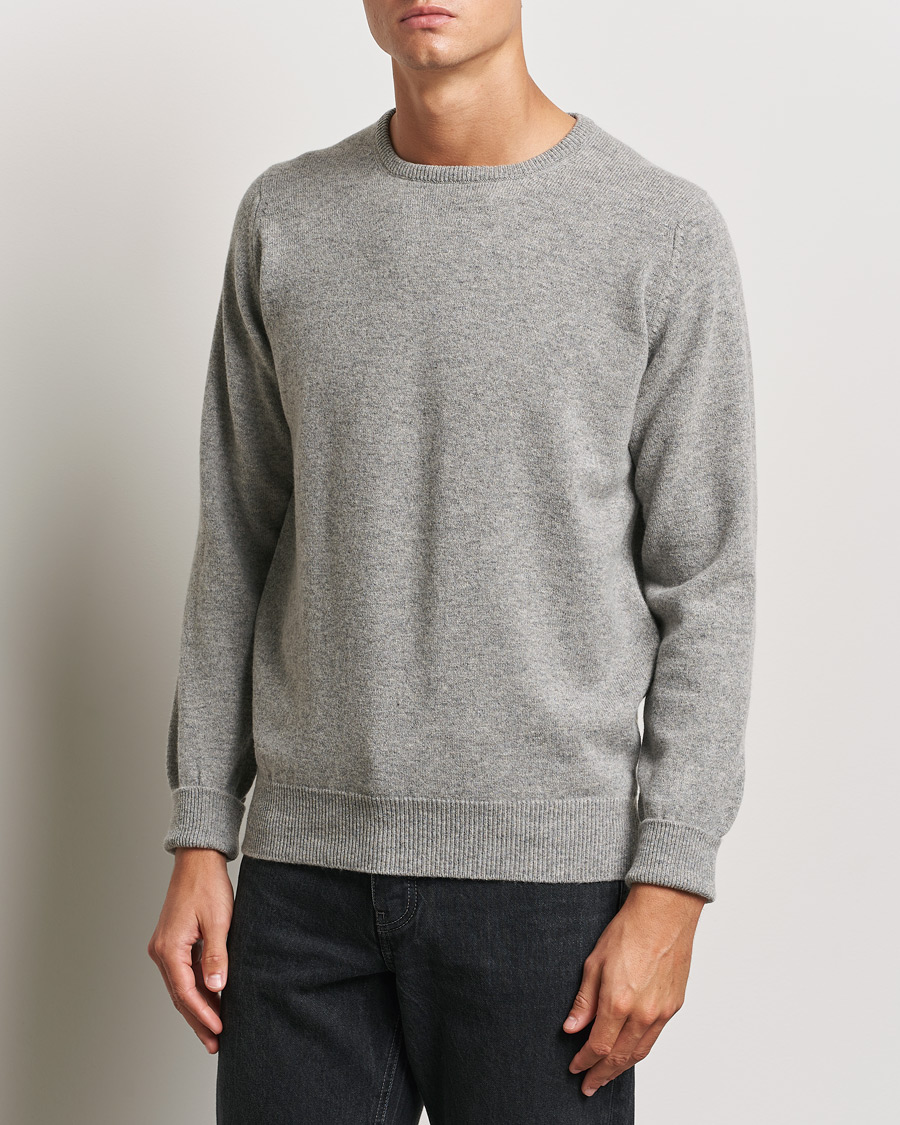 Mies |  | William Lockie | Rob Lambswool Crewneck Flannel