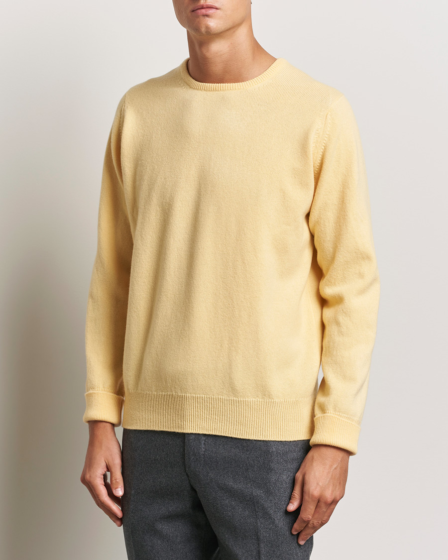 Mies | Puserot | William Lockie | Rob Lambswool Crewneck Solar