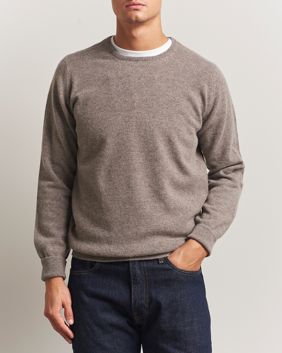 Mies | Puserot | William Lockie | Rob Lambswool Crewneck Vole