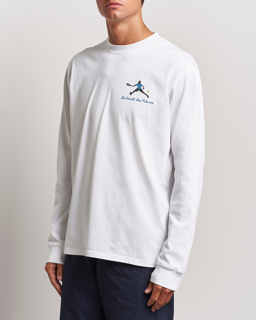 Mies | Pitkähihaiset t-paidat | Palmes | Societa Long Sleeve T-Shirt White