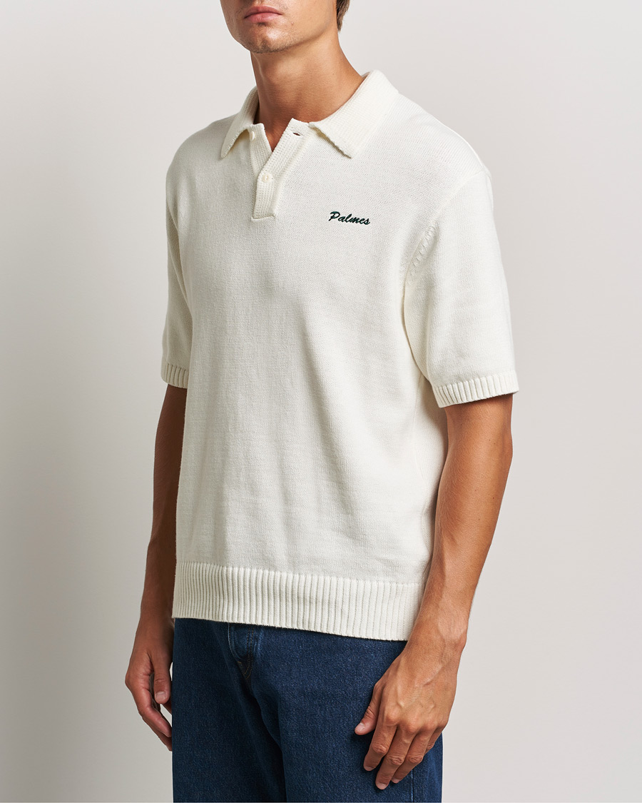 Mies |  | Palmes | Marco Knit Polo Off White