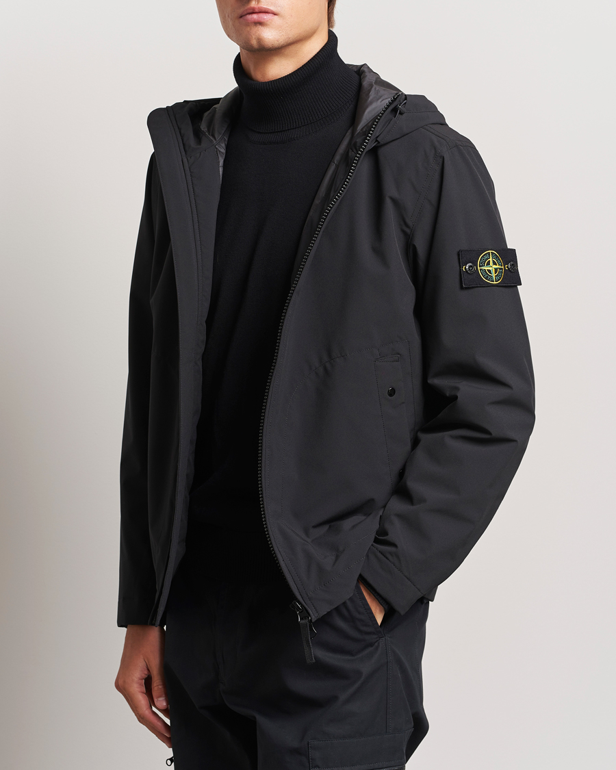 Mies |  | Stone Island | Soft Shell Primaloft Padded Jacket Black