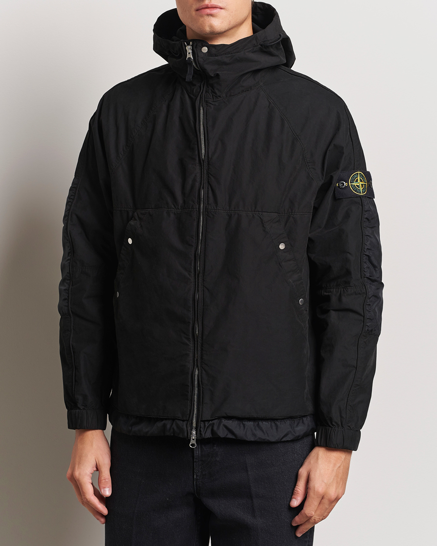 Mies |  | Stone Island | Hooded Lightweight Tela Jacket Black