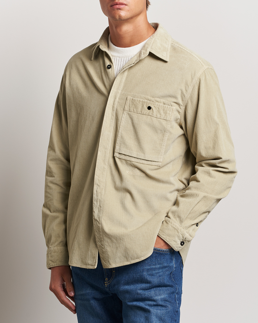 Mies |  | Stone Island | Cotton Cord Overshirt Plaster