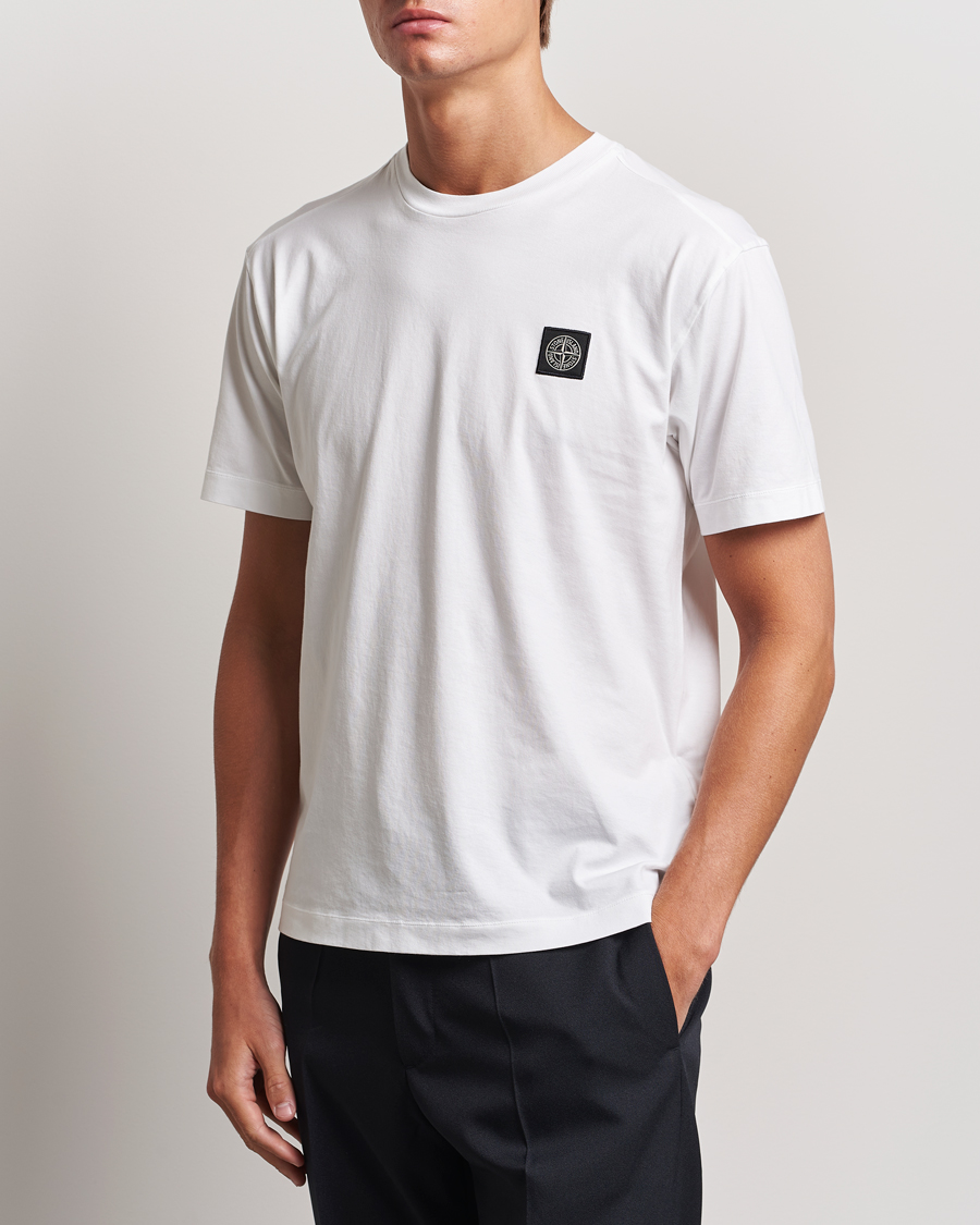 Mies |  | Stone Island | Garment Dyed Jersey T-Shirt White