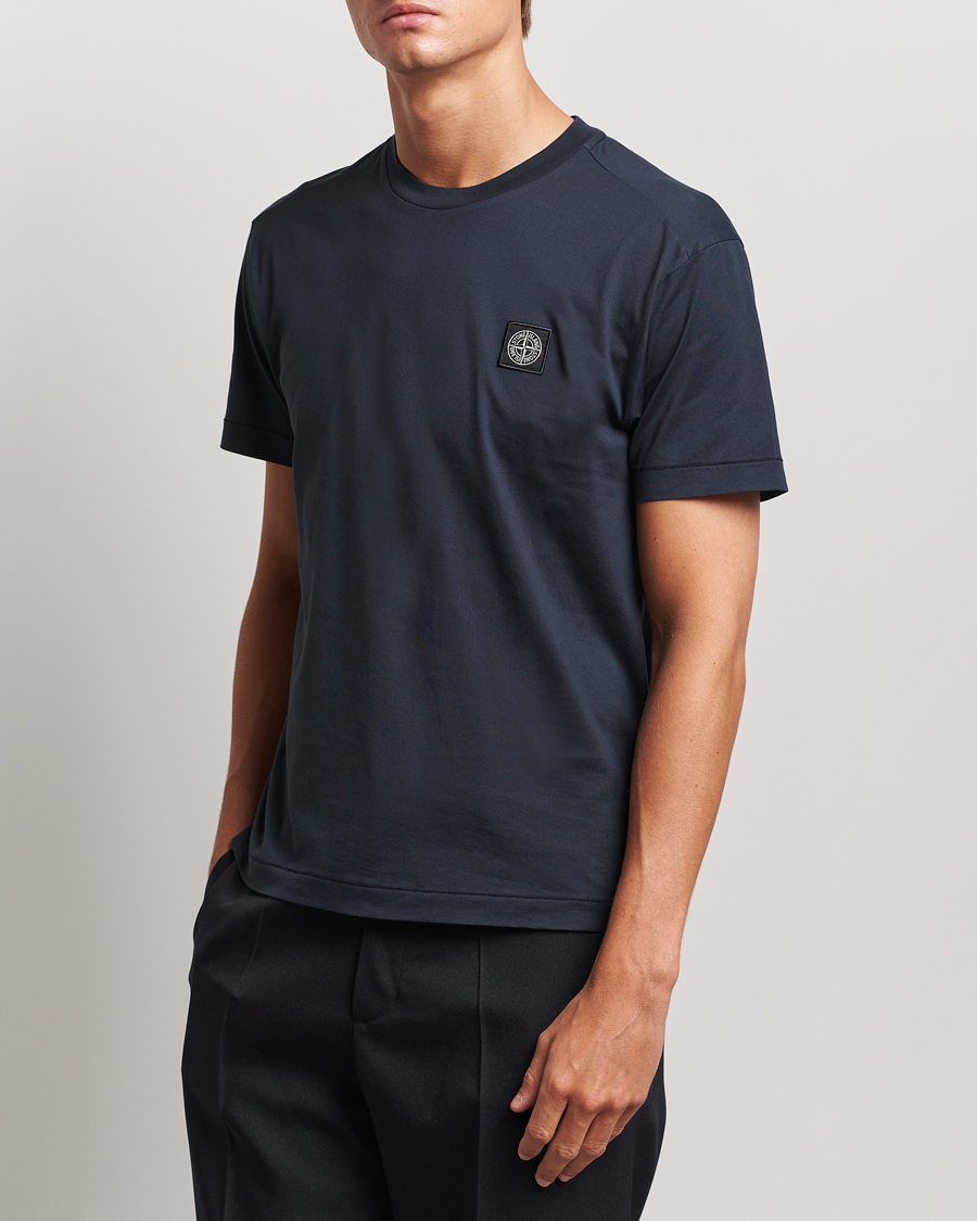 Mies |  | Stone Island | Garment Dyed Jersey T-Shirt Navy Blue