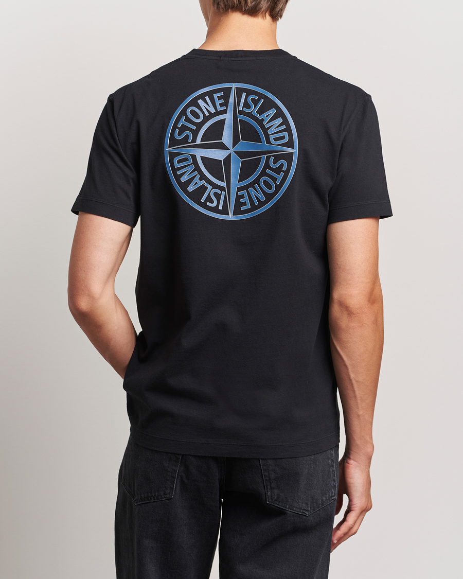 Mies |  | Stone Island | Garment Dyed Jersey Logo T-Shirt Black
