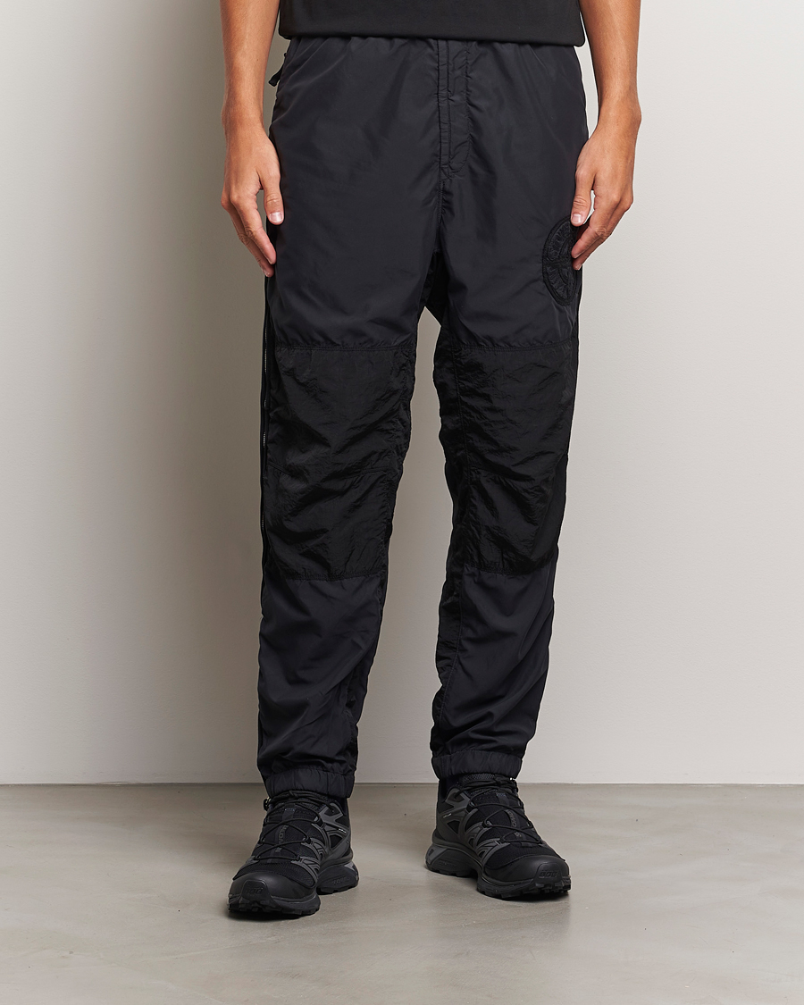 Mies | Tekniset housut | Stone Island | Washed Nylon Jogger Pants Black