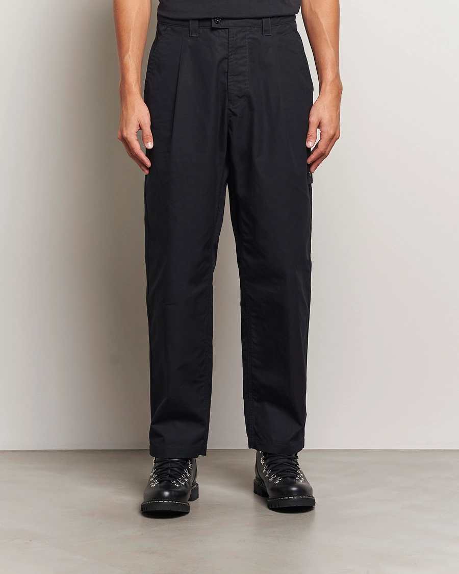 Mies |  | Stone Island | Ghost Cotton Ventile Pants Black