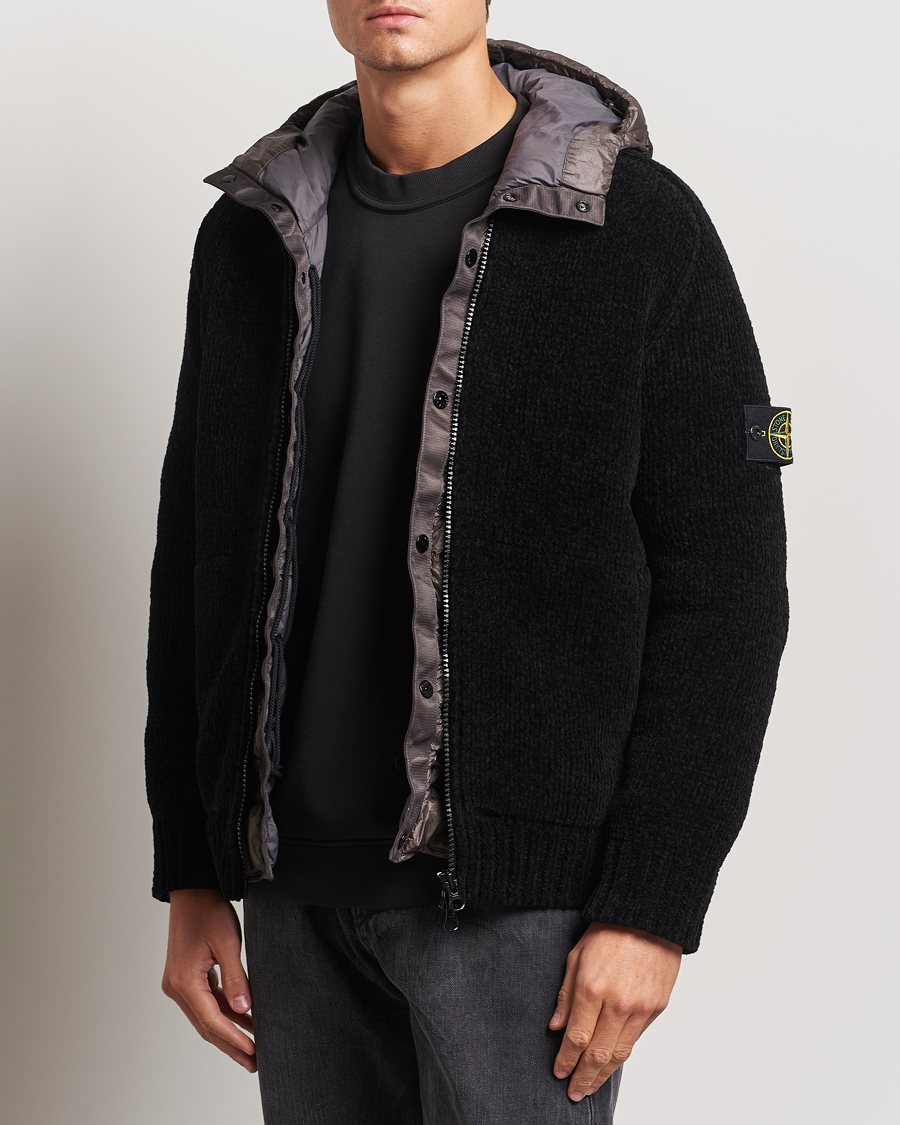 Mies |  | Stone Island | Presidents Knit Down Liner Hood Black