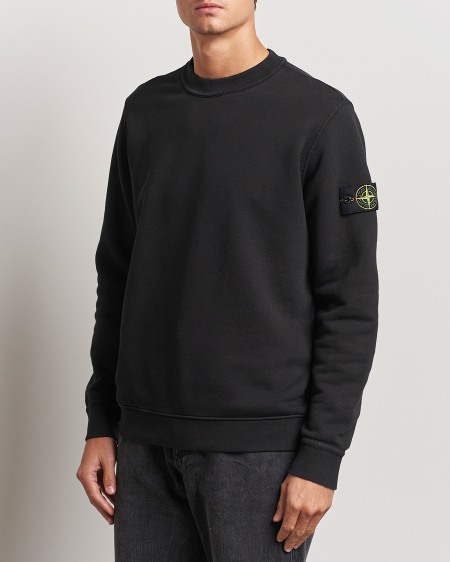 Mies |  | Stone Island | Old Dyed Cotton Sweatshirt Black