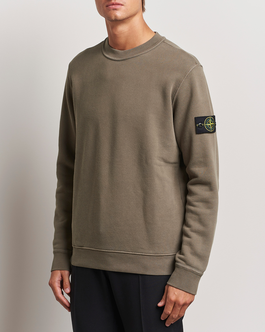 Mies |  | Stone Island | Old Dyed Cotton Sweatshirt Walnut