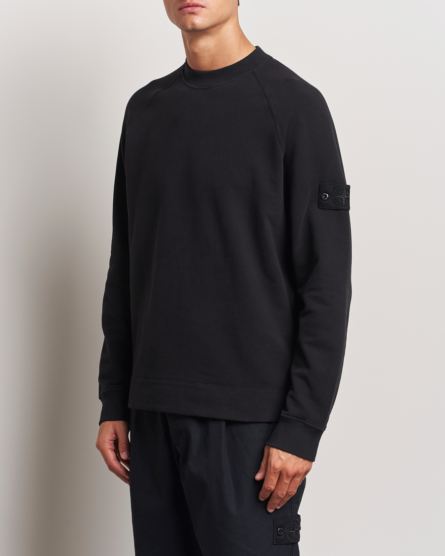 Mies |  | Stone Island | Ghost Organic Cotton Fleece Sweatshirt Black