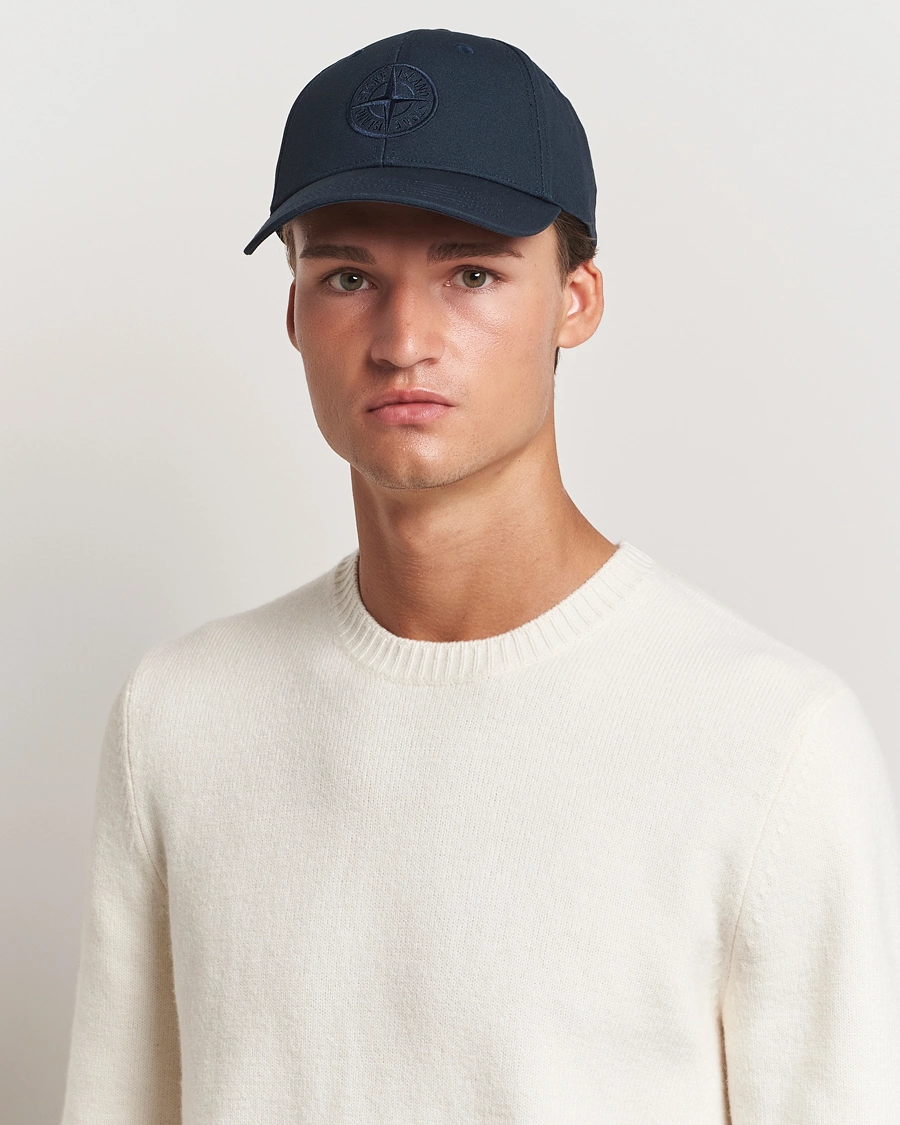 Mies |  | Stone Island | Cotton Rep Logo Cap Navy Blue